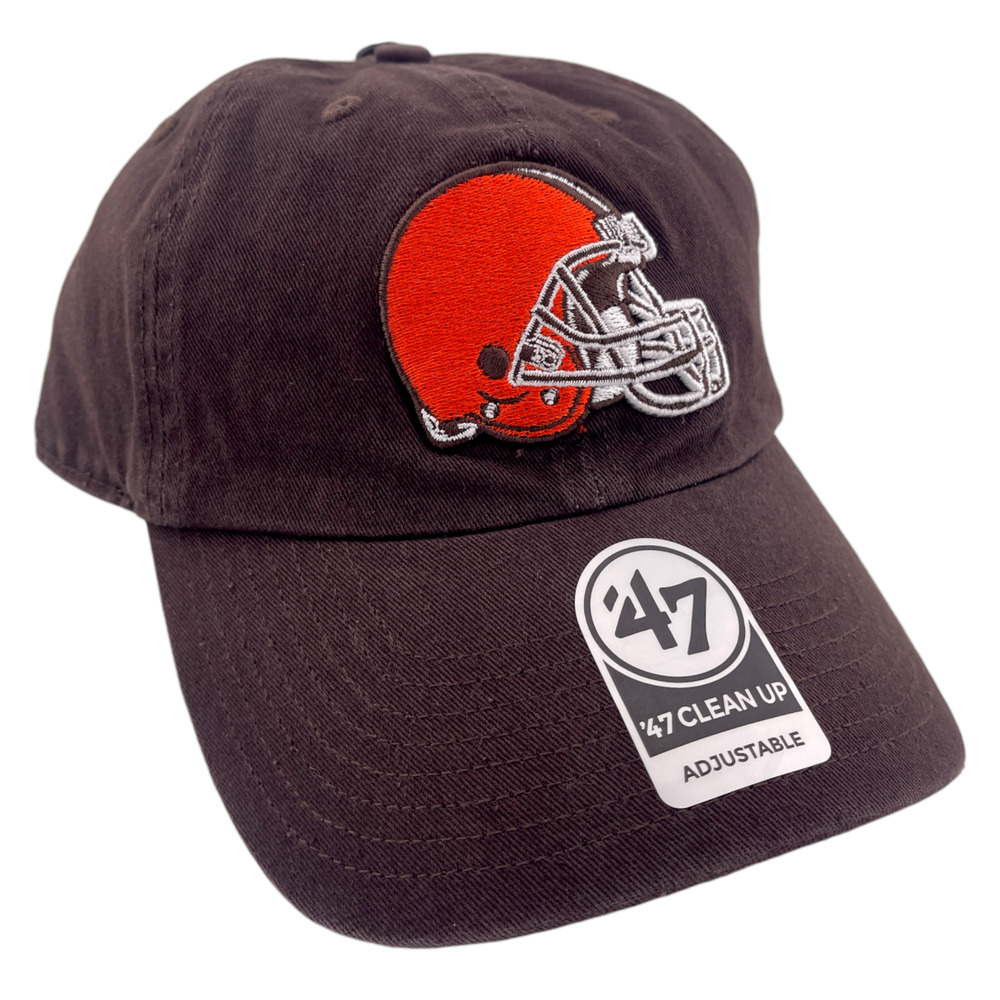 '47 Brand Cleveland Browns NFL Brown Classic Logo Clean Up Adjustable Dad Hat‎